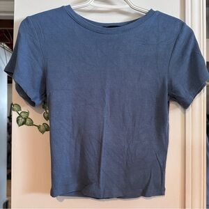 Streetwear Society Slate Blue Short Sleeve Top